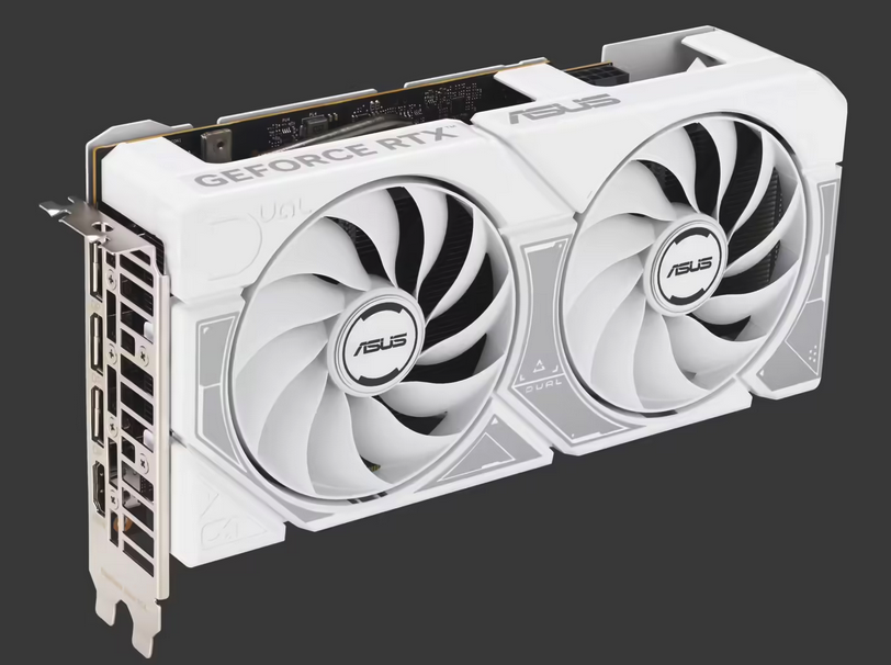 白加灰面盖设计 华硕推出RTX5060系列Dual双风扇显卡